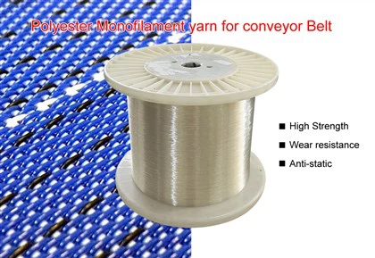{{0}}.25mm 0.30mm کم سکڑنے والی پالئیےسٹر مونوفیلمنٹ یارن لائٹ کنویئر بیلٹ کے لیے